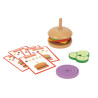 Tooky Toy Hamburger készítő fa játék szett