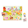 Tooky Toys Fa Puzzle Farm 10db-os - Állatos