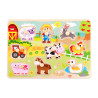 Tooky Toys Fa Puzzle Farm 10db-os - Állatos