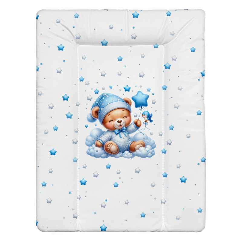 BabyLion Puha pelenkázó lap 50x70 cm - Kék maci