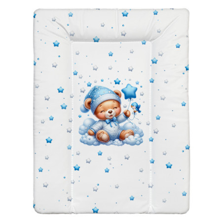 BabyLion Puha pelenkázó lap 50x70 cm - Kék maci