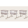 Lionelo Aurora 3in1 babaöböl, babaágy és bölcső -  Beige Cappuccino