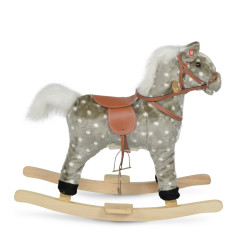 Moni Toys Plüss Hintaló pöttyös 70cm - Szürke