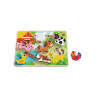 Tooky Toy Farm állatai forma kirakós fa játék puzzle 8db-os