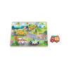 Tooky Toy Közelekedés forma kirakós fa játék puzzle 9db-os