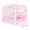 Moni Toys Labdamedence 50db színes labdával 146x65,5cm - Rózsaszín - Nyuszi