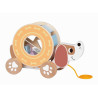 Tooky Toys Húzható kutyás formabedobó fa játék