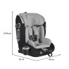 Cangaroo Falcon I-Size gyerekülés (76-150 cm) - Opalszürke