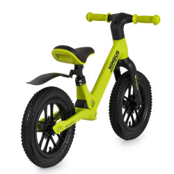 Byox Nimbus futóbicikli fújható, világító kerekekkel (12") - Zöld